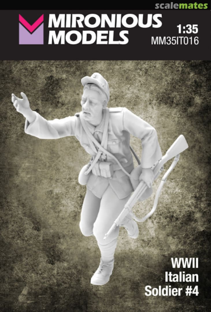 Boxart Italian WWII Soldier No.4 (1 Figure / 3D-Printed) MM35IT016 Mironious Models