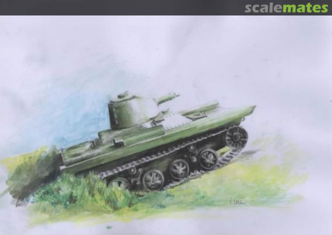 Boxart PZInz-130 with Browning 30 Polish amphibious tank V12 Choroszy Modelbud