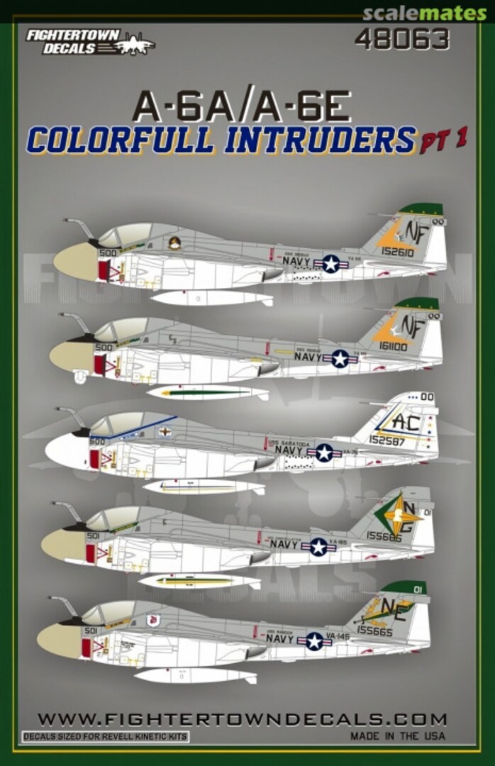 Boxart A-6A/A-6E Colorfull Intruders 48063 Fightertown Decals Boxart A-6A/A-6E Colorfull Intruders 48063 Fightertown Decals
