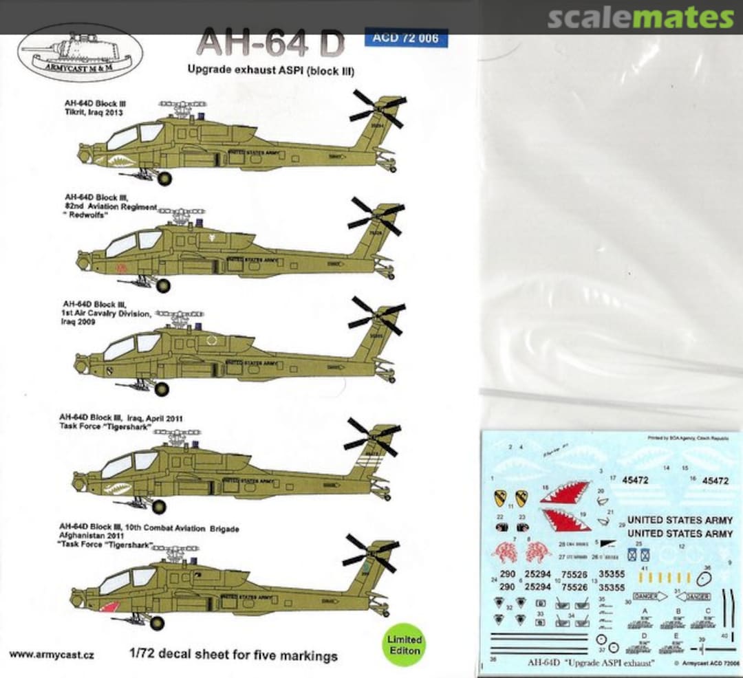 Boxart AH-64D Longbow Apache ACD 72 006 Armycast M&M Boxart AH-64D Longbow Apache ACD 72 006 Armycast M&M