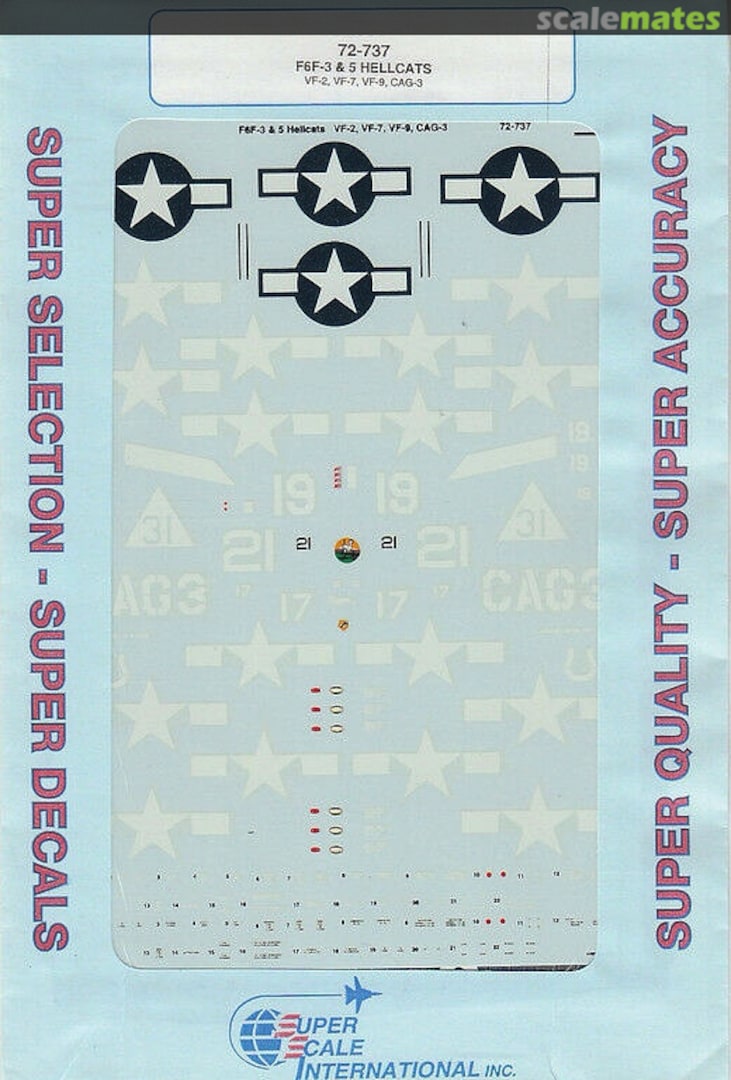 Boxart F6F-3 & 5 Hellcats 72-737 SuperScale International Boxart F6F-3 & 5 Hellcats 72-737 SuperScale International
