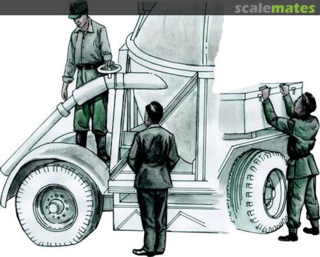 Boxart Wernher Von Braun & V2 Rocket Research Team (3 fig.) F72283 CMK Boxart Wernher Von Braun & V2 Rocket Research Team (3 fig.) F72283 CMK