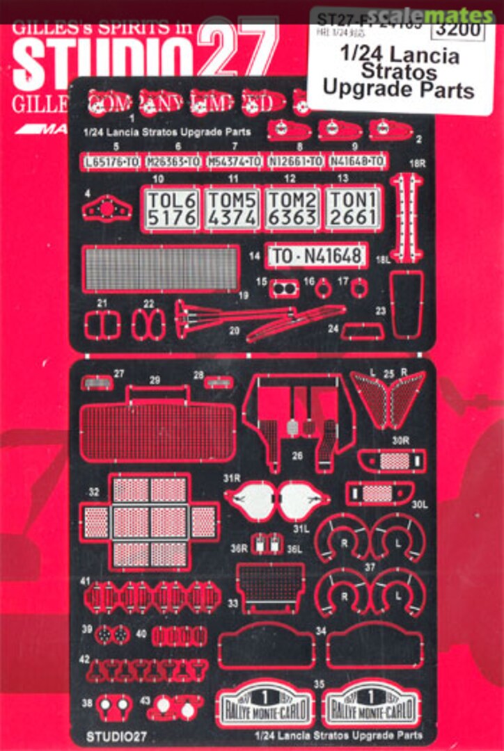 Boxart Lancia Stratos Upgrade Parts ST27-FP24185 Studio27 Boxart Lancia Stratos Upgrade Parts ST27-FP24185 Studio27