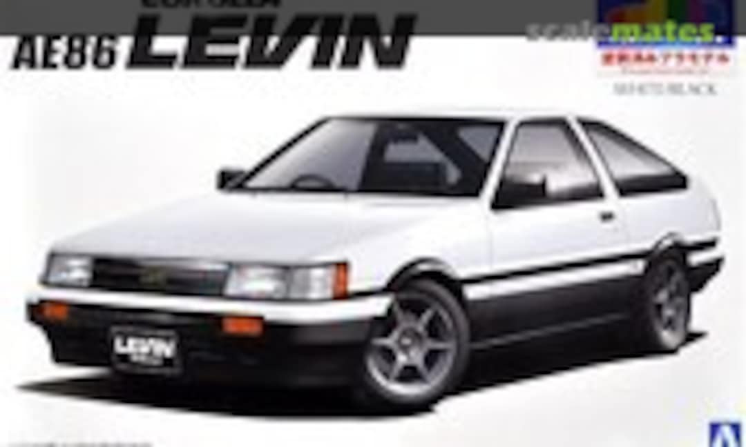 1:24 Toyota AE86 Levin '83 (White / Black) (Aoshima 054956)