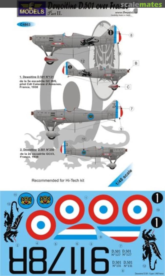 Boxart Dewoitine D.501 over France - Part 2 C4863 LF Models Boxart Dewoitine D.501 over France - Part 2 C4863 LF Models