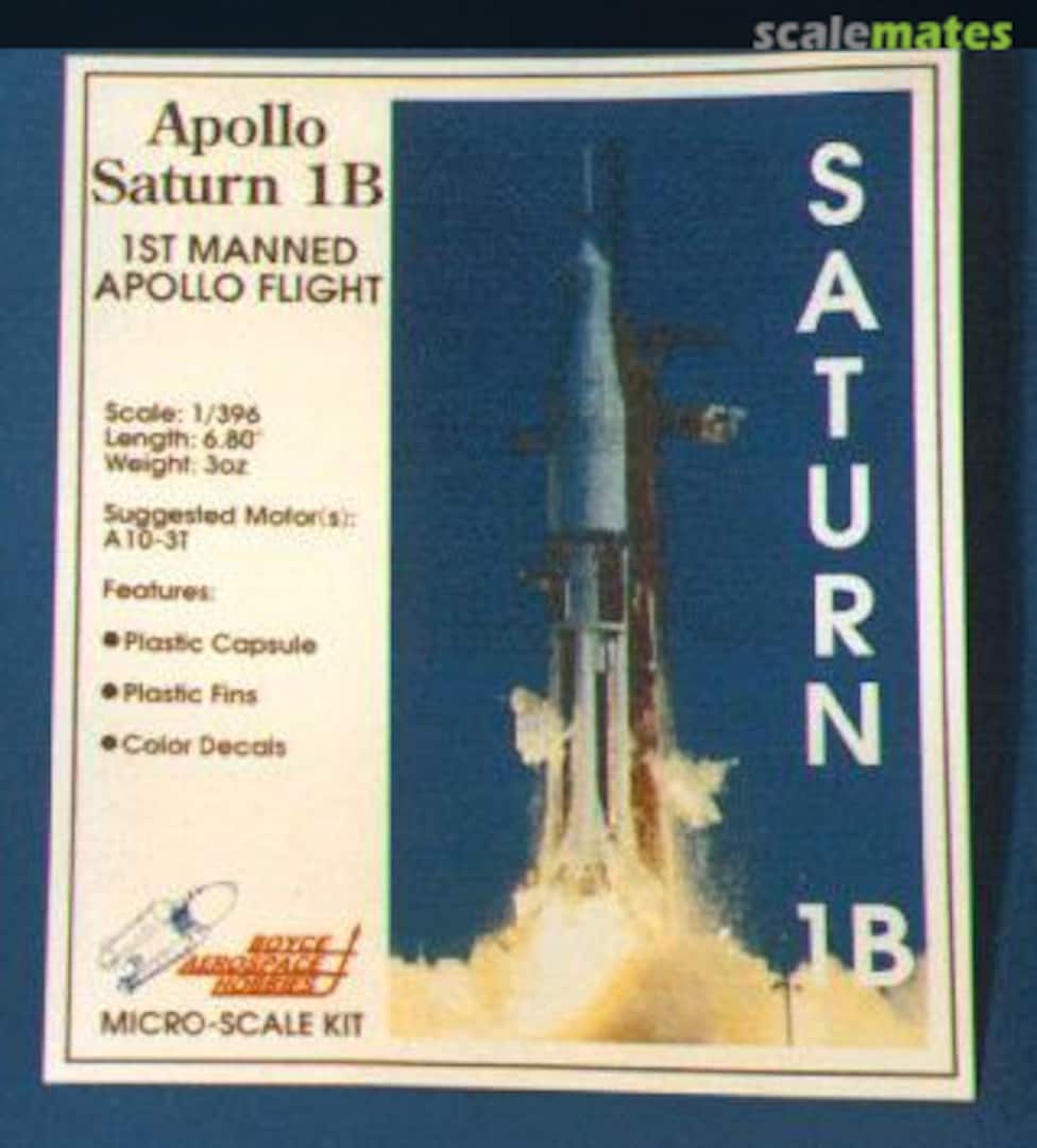 Boxart Apollo Saturn 1B st Manned Apollo Flight Boyce Aerospace Hobbies Boxart Apollo Saturn 1B st Manned Apollo Flight Boyce Aerospace Hobbies