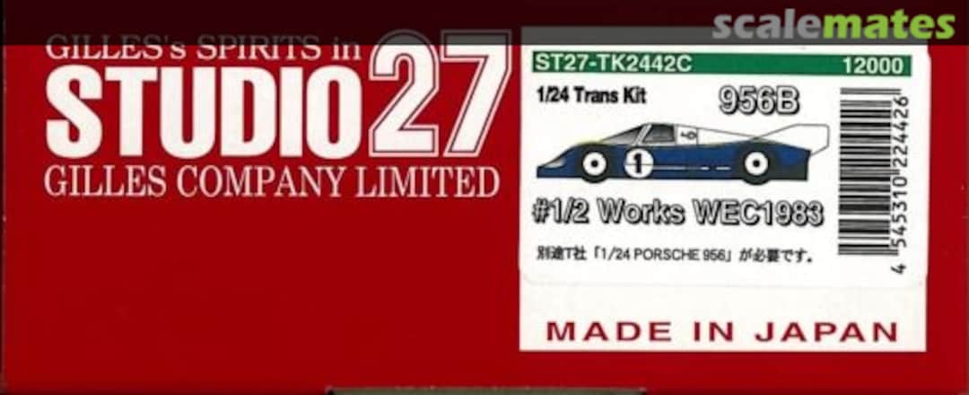 Boxart Porsche 956B Works ST27-TK2442C Studio27 Boxart Porsche 956B Works ST27-TK2442C Studio27