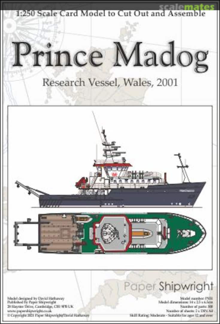 Boxart RV Prince Madog PS51-1 Paper Shipwright Boxart RV Prince Madog PS51-1 Paper Shipwright
