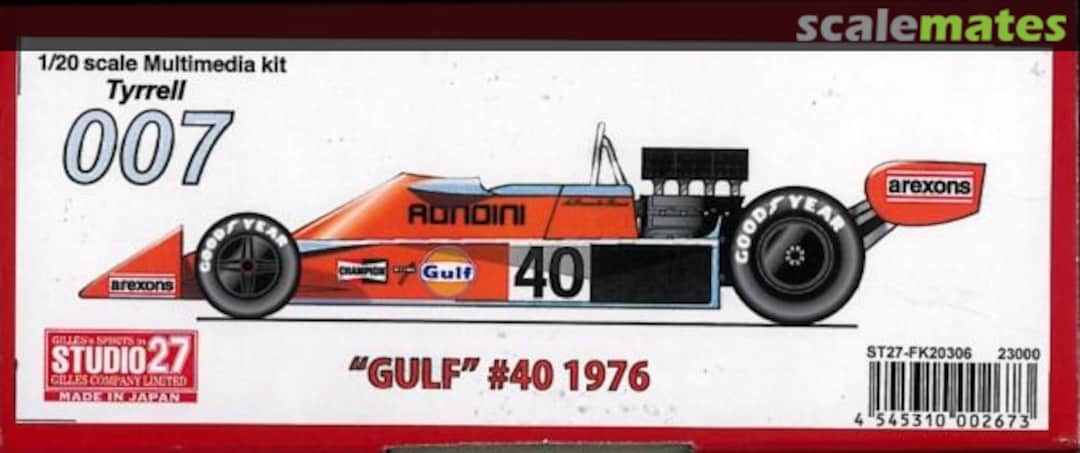 Boxart Tyrrell 007 ST27-FK20306 Studio27 Boxart Tyrrell 007 ST27-FK20306 Studio27