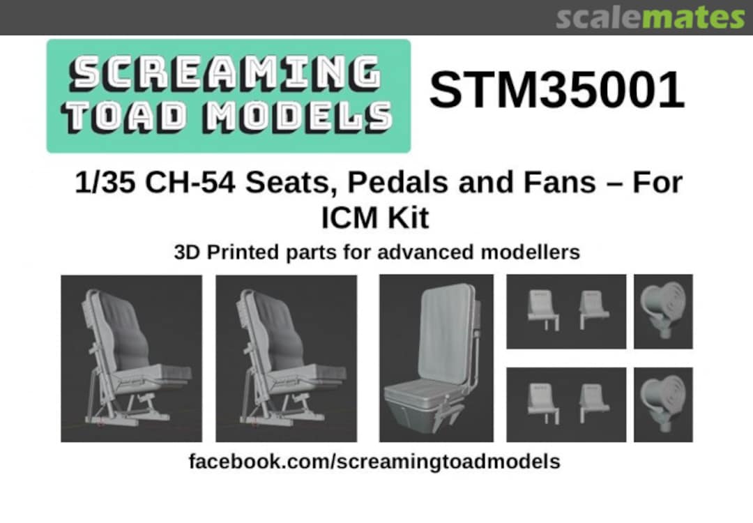 Boxart CH-54 Seats, Pedals and Fans STM35001 Screaming Toad Models Boxart CH-54 Seats, Pedals and Fans STM35001 Screaming Toad Models