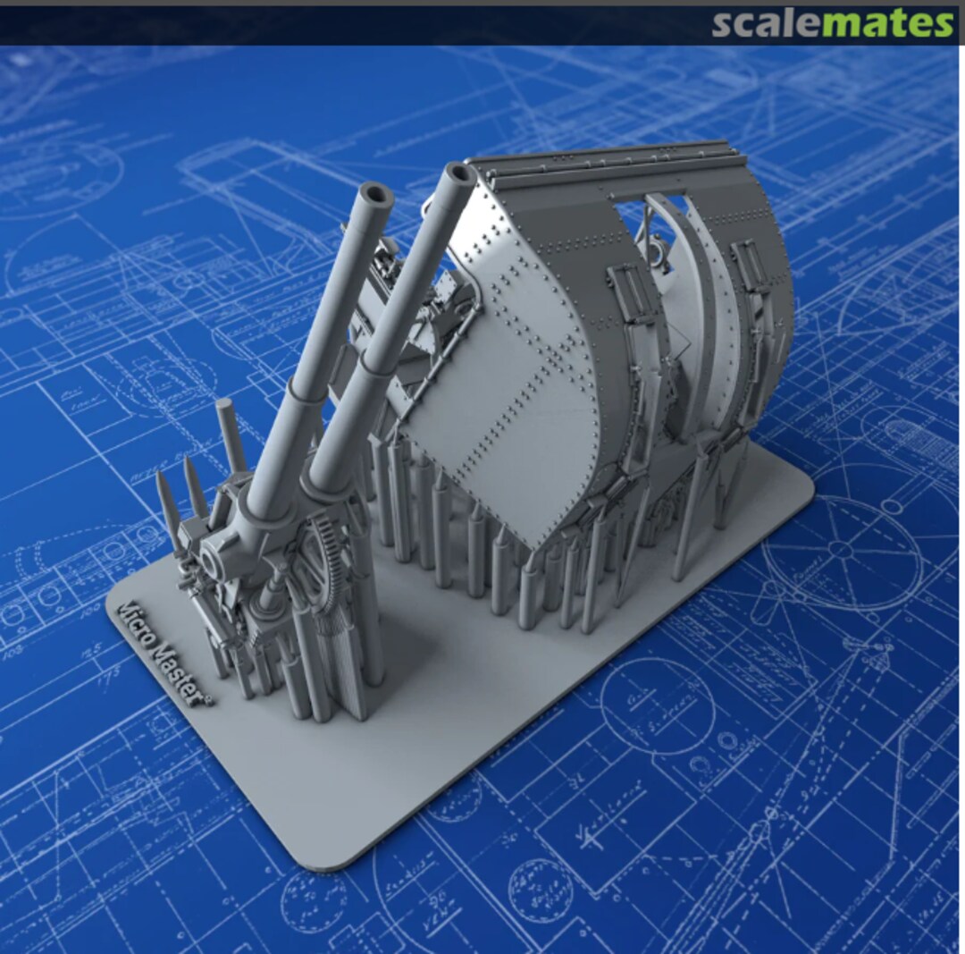 Boxart 4"/45 (10.2cm) QF MKXVI (MKXIX Twin Mounts) MM0744P Micro Master Boxart 4"/45 (10.2cm) QF MKXVI (MKXIX Twin Mounts) MM0744P Micro Master