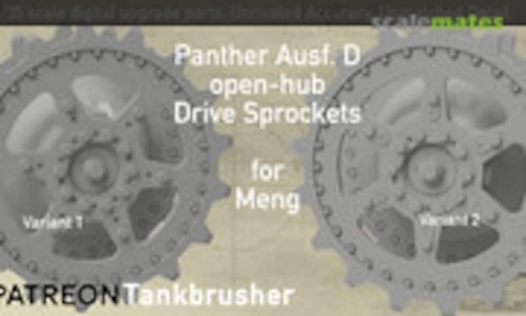 1:35 Panther Ausf. D Open Drive Sprockets (Tankbrusher Scale Modeling 352404007) 352404007