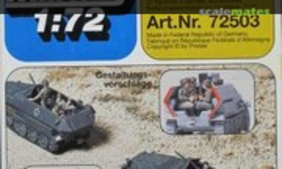 1:72 Mot. Infanterie/Panzergrenadiere. Deutsches Reich 1939-45 (Preiser 72503) 72503