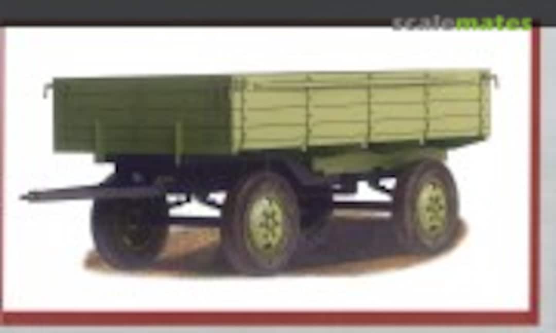 1:72 2-axle trailer UP (U2-AP-3) with ZIS-5 wheels (GMU 72005)