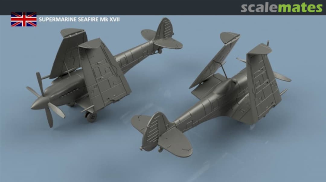 Boxart Supermarine Seafire Mk.XVII folded wings - 3D printing (5 pcs) 3D700380 L'Arsenal Boxart Supermarine Seafire Mk.XVII folded wings - 3D printing (5 pcs) 3D700380 L'Arsenal