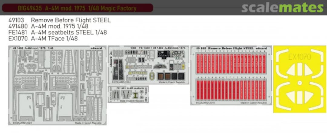 Boxart A-4M Mod. 1975 detail set BIG49435 Eduard Boxart A-4M Mod. 1975 detail set BIG49435 Eduard