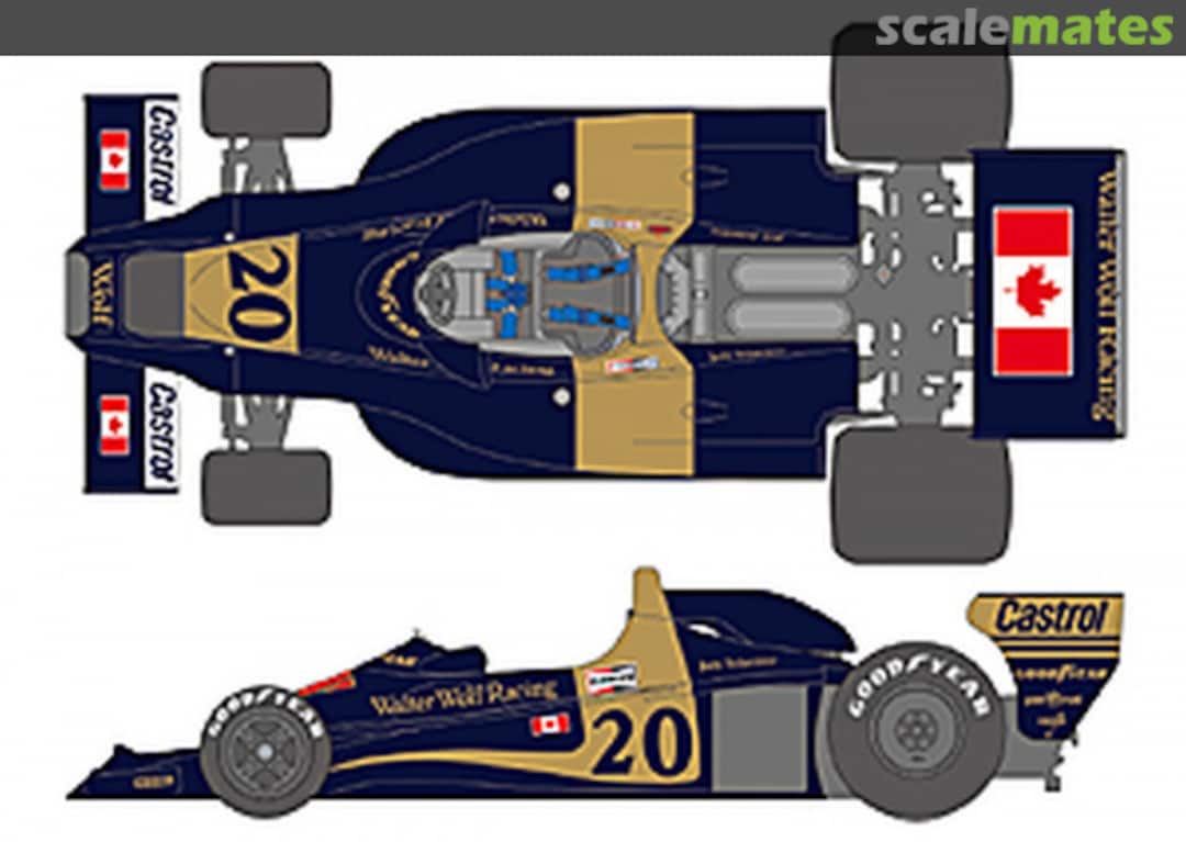 Boxart Wolf WR1 & WR3 Walter Wolf Racing Team sponsored by Personal #20 SHK-D514 Shunko Models Boxart Wolf WR1 & WR3 Walter Wolf Racing Team sponsored by Personal #20 SHK-D514 Shunko Models