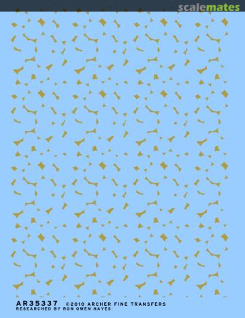 Boxart German ambush camouflage disk pattern for Panther Gs AR35337A Archer Boxart German ambush camouflage disk pattern for Panther Gs AR35337A Archer