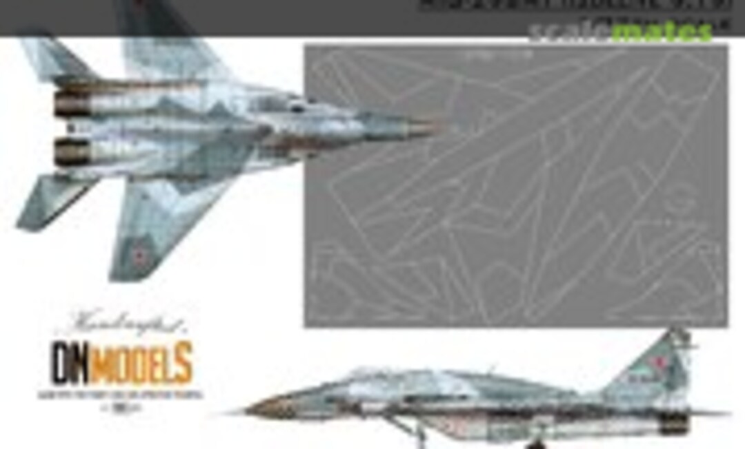 1:72 Splinter Camouflage Paint Masks for MiG-29SMT (DN Models 72/827-004) 72/827-004