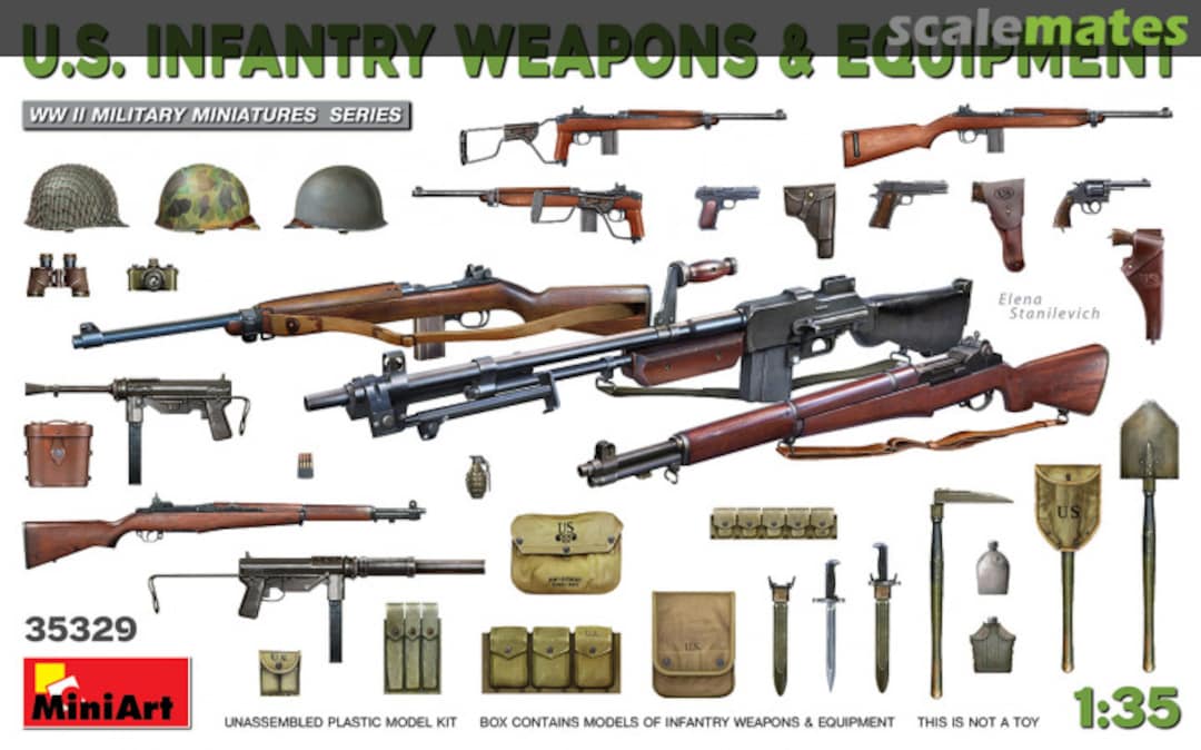 Boxart Infantry Weapons & Equipment 35329 MiniArt Boxart Infantry Weapons & Equipment 35329 MiniArt