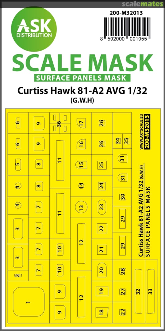 Boxart Curtiss Hawk 81-A2 AVG 200-M32013 ASK Boxart Curtiss Hawk 81-A2 AVG 200-M32013 ASK