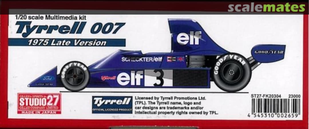 Boxart Tyrrell 007 ST27-FK20304 Studio27 Boxart Tyrrell 007 ST27-FK20304 Studio27