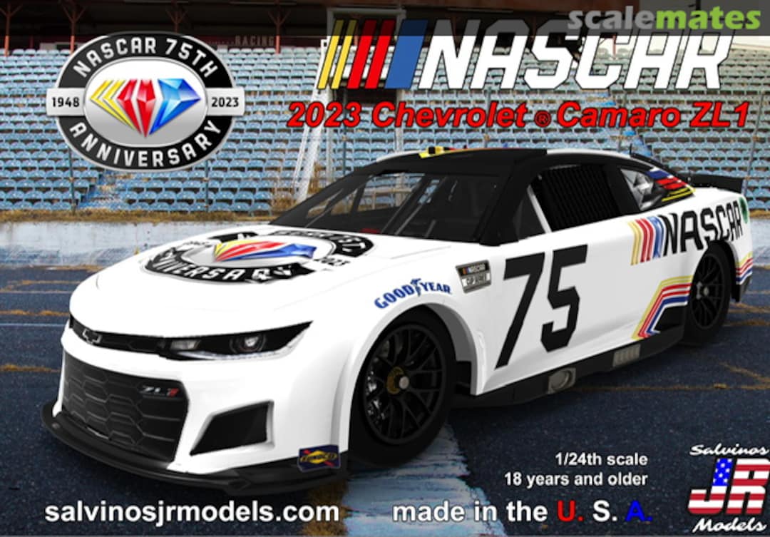 Boxart 2023 Chevrolet Camaro ZL1 NASCAR75 Salvinos JR Models Boxart 2023 Chevrolet Camaro ZL1 NASCAR75 Salvinos JR Models