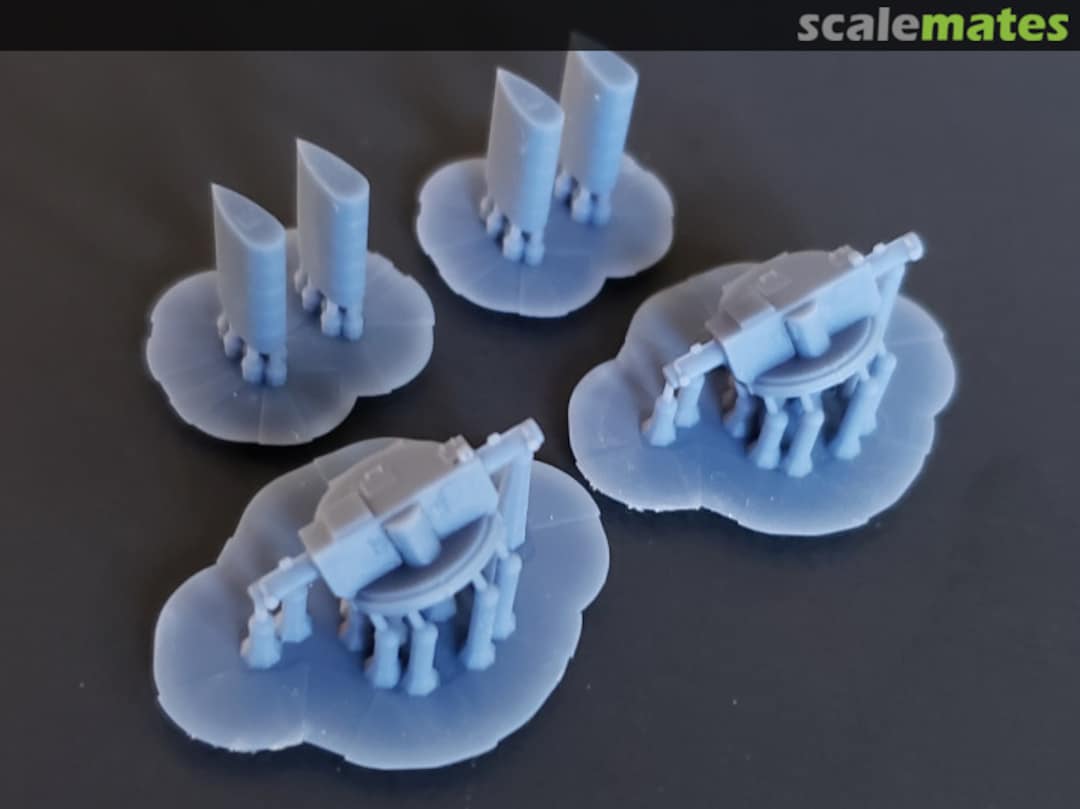 Boxart Mk.34 Main Battery Fire Control Directors and Mk.13 Radar Antennas, Cold War 350-Mk34 Cold War-2 Model Monkey Boxart Mk.34 Main Battery Fire Control Directors and Mk.13 Radar Antennas, Cold War 350-Mk34 Cold War-2 Model Monkey