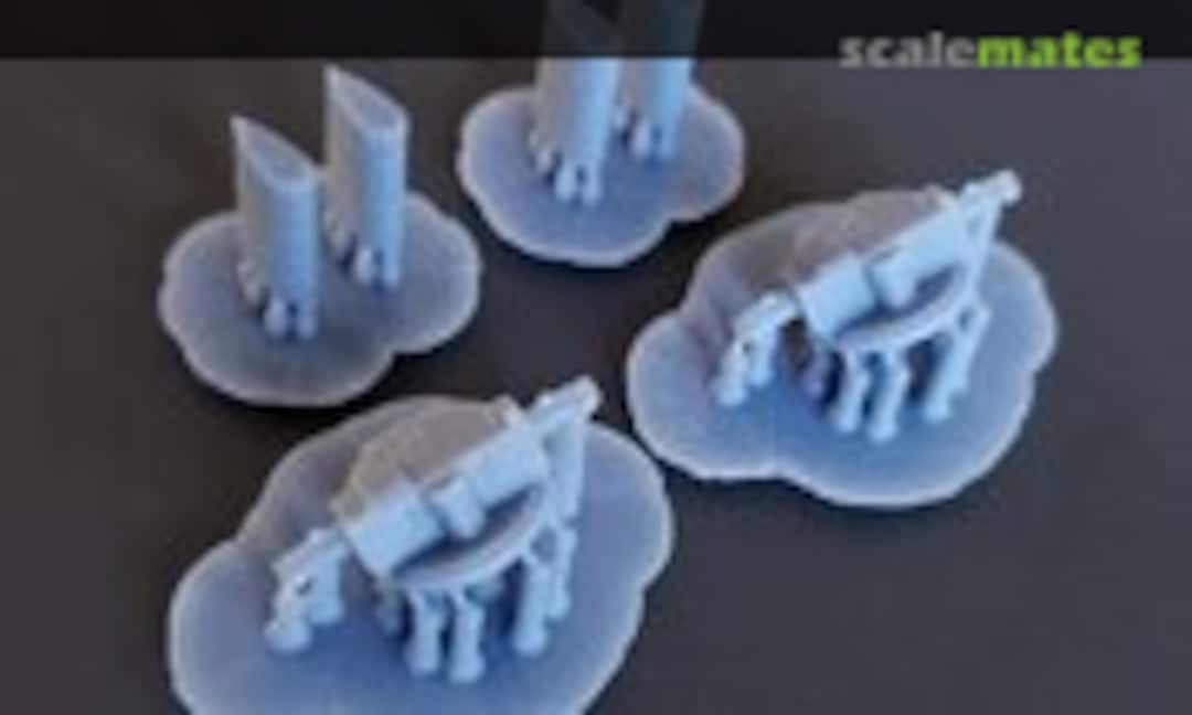 1:350 Mk.34 Main Battery Fire Control Directors and Mk.13 Radar Antennas, Cold War (Model Monkey 350-Mk34 Cold War-2) 350-Mk34 Cold War-2