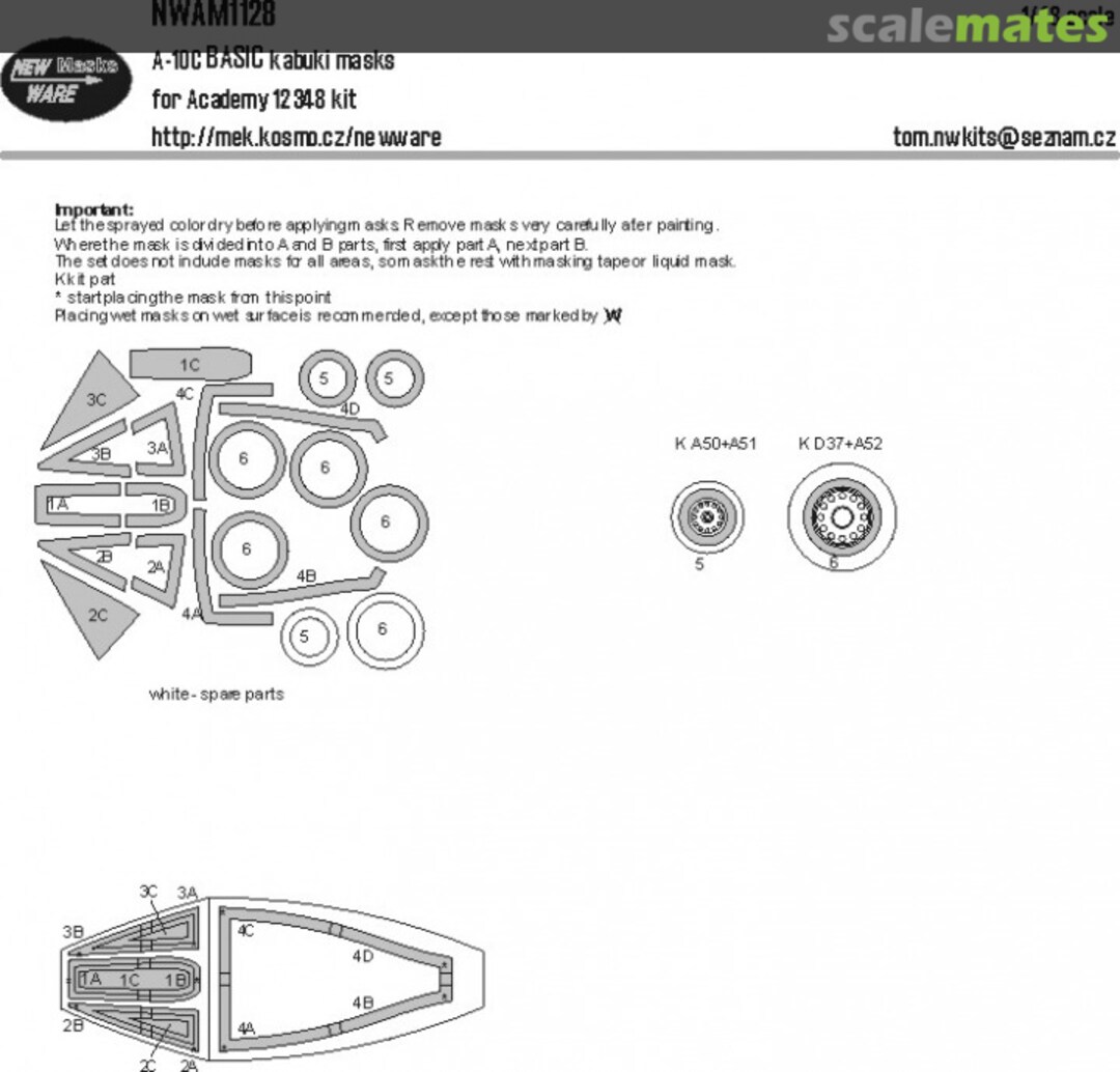 Boxart A-10C BASIC kabuki masks NWAM1128 New Ware Boxart A-10C BASIC kabuki masks NWAM1128 New Ware