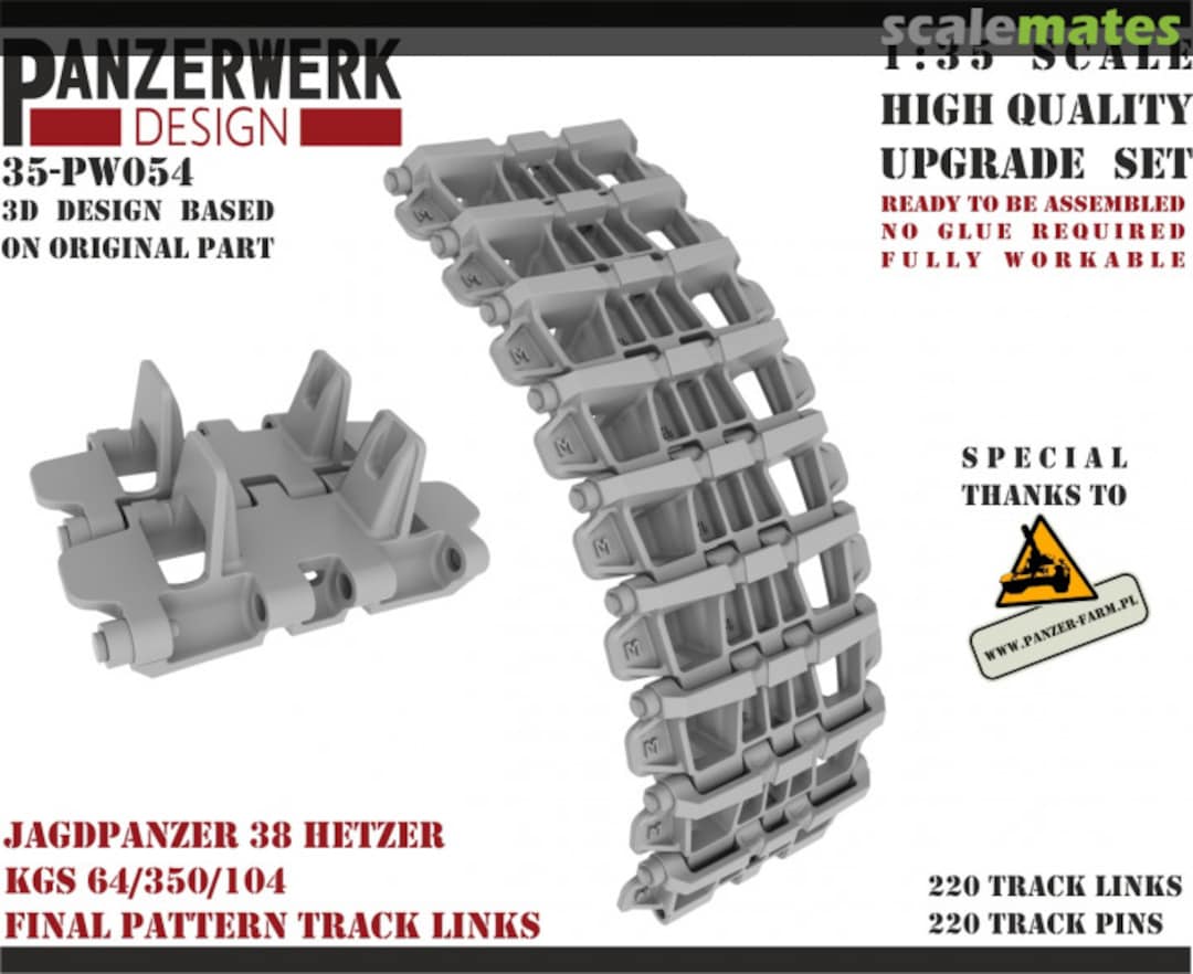 Boxart Hetzer final Tracks 35-PW054 Panzerwerk design Boxart Hetzer final Tracks 35-PW054 Panzerwerk design