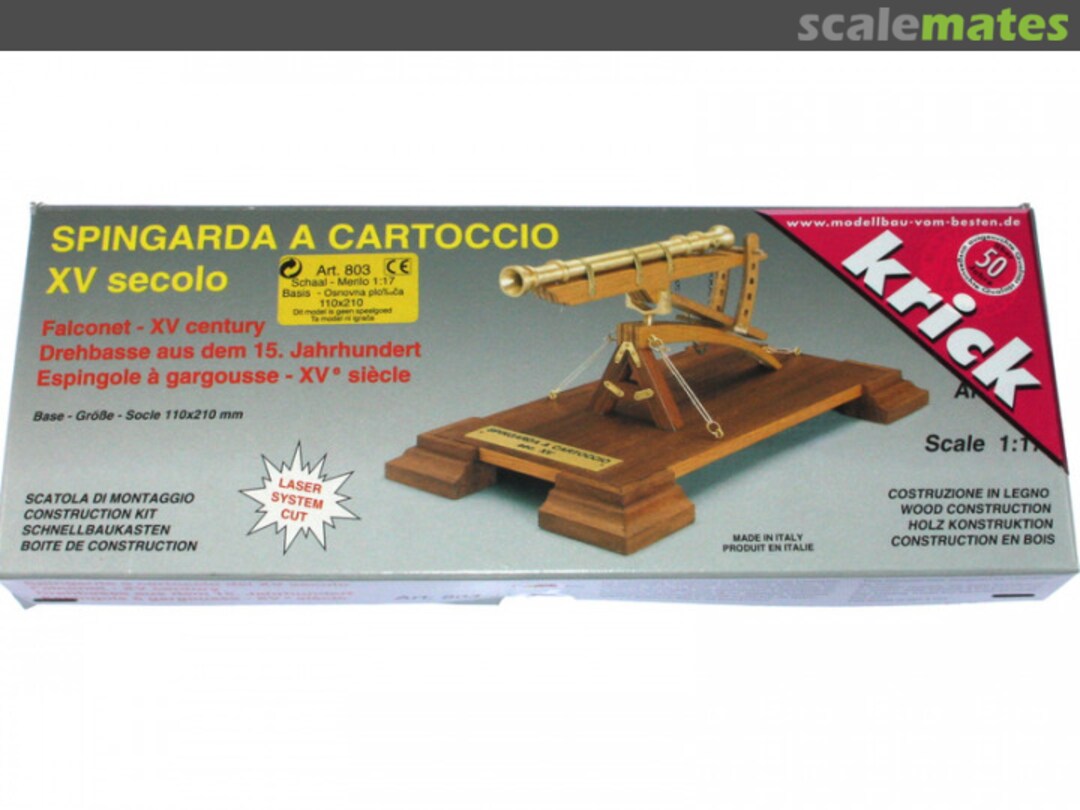 Boxart Spingarda a Cartoccio 803 Mantua Model Boxart Spingarda a Cartoccio 803 Mantua Model