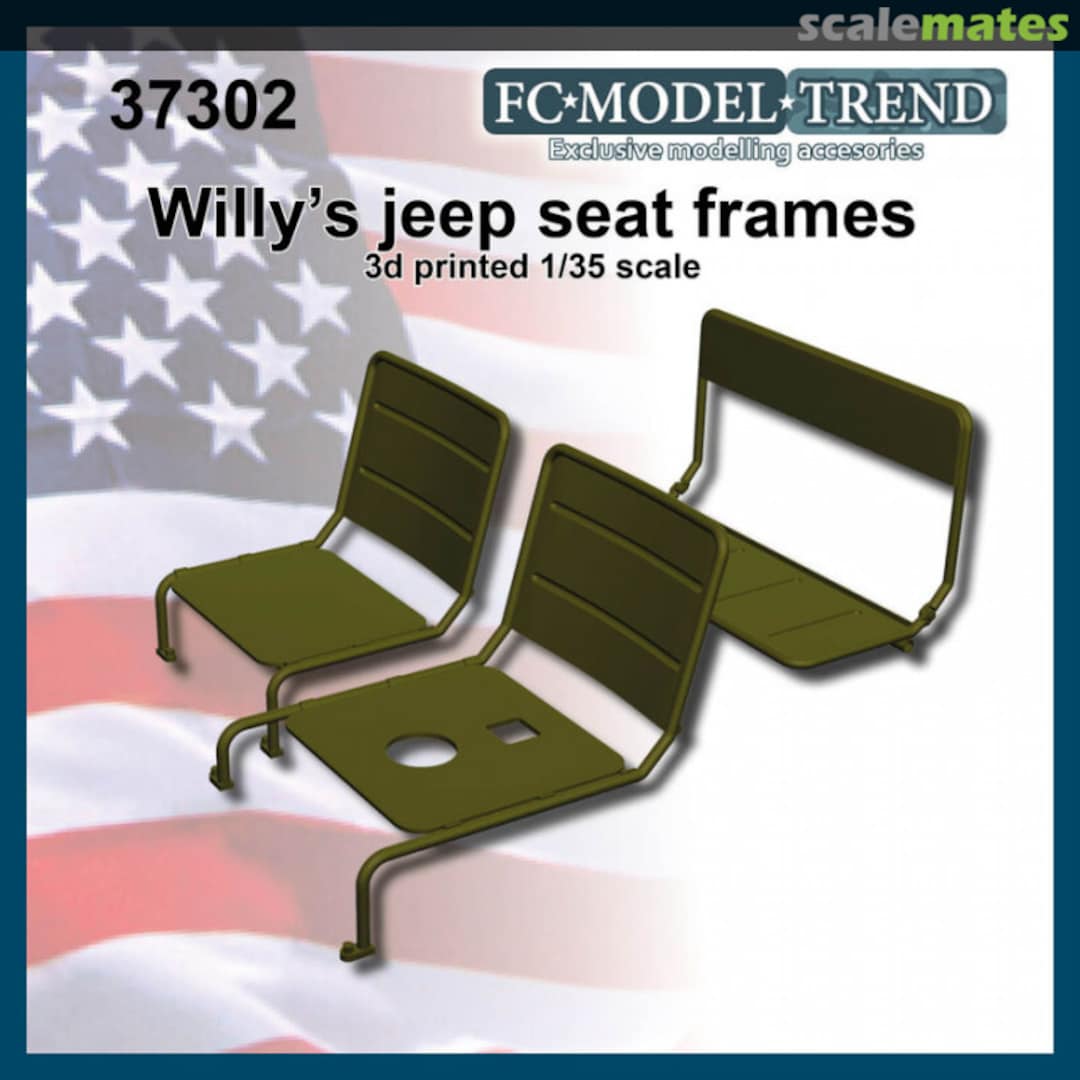 Boxart Willy's jeep seat frames 37302 FC Model Trend Boxart Willy's jeep seat frames 37302 FC Model Trend