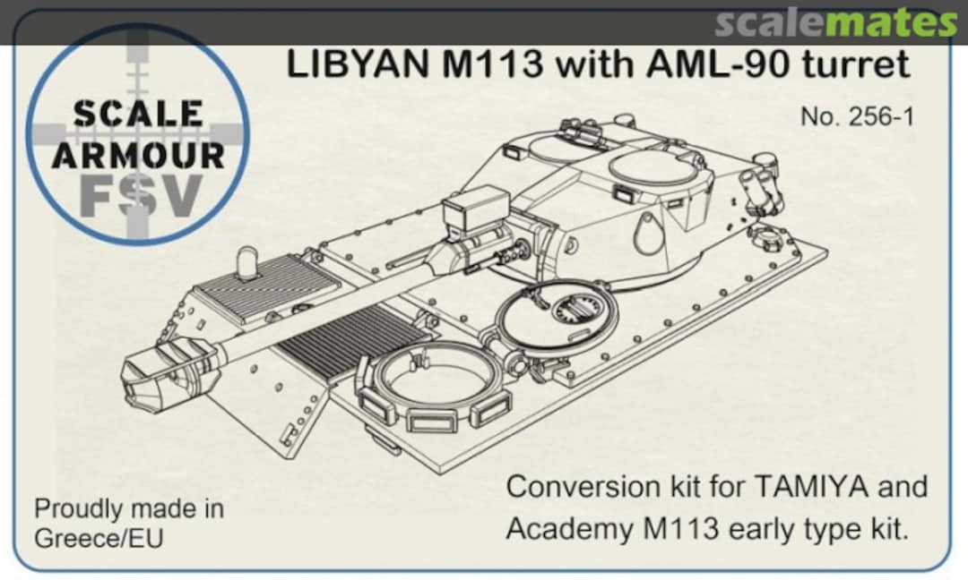 Boxart Libyan M113 /W AML-90 Turret 256-1 FSV Scale Armour Boxart Libyan M113 /W AML-90 Turret 256-1 FSV Scale Armour