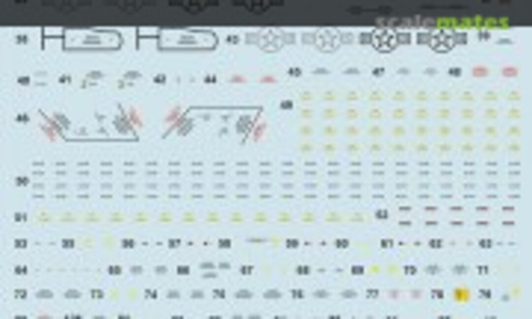 1:72 F-15 USAF low vis. technical stencils (Print Scale 72-523) 72-523