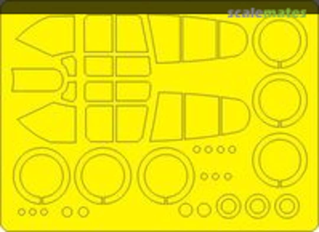 Boxart P-40E US National Insignia With Red Center EX1124 Eduard Boxart P-40E US National Insignia With Red Center EX1124 Eduard
