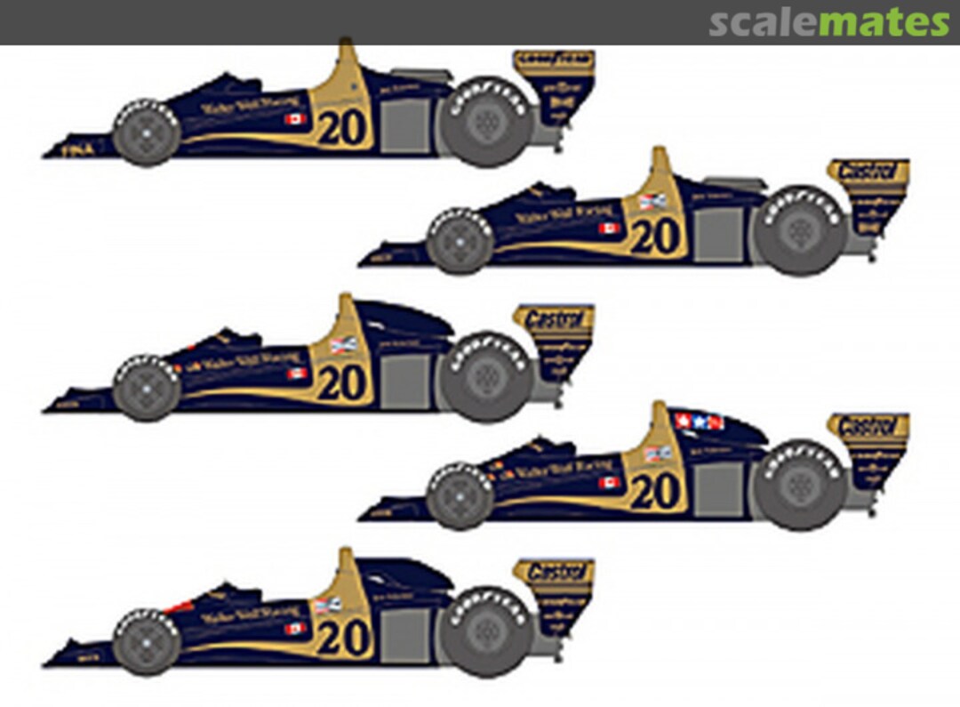 Boxart Wolf WR1 and WR3 Walter Wolf Racing Team sponsored by Personal #20 SHK-D513 Shunko Models Boxart Wolf WR1 and WR3 Walter Wolf Racing Team sponsored by Personal #20 SHK-D513 Shunko Models