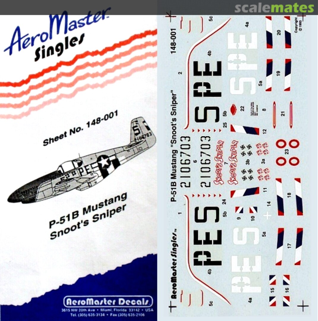 Boxart P-51B Mustang 148-001 AeroMaster Boxart P-51B Mustang 148-001 AeroMaster