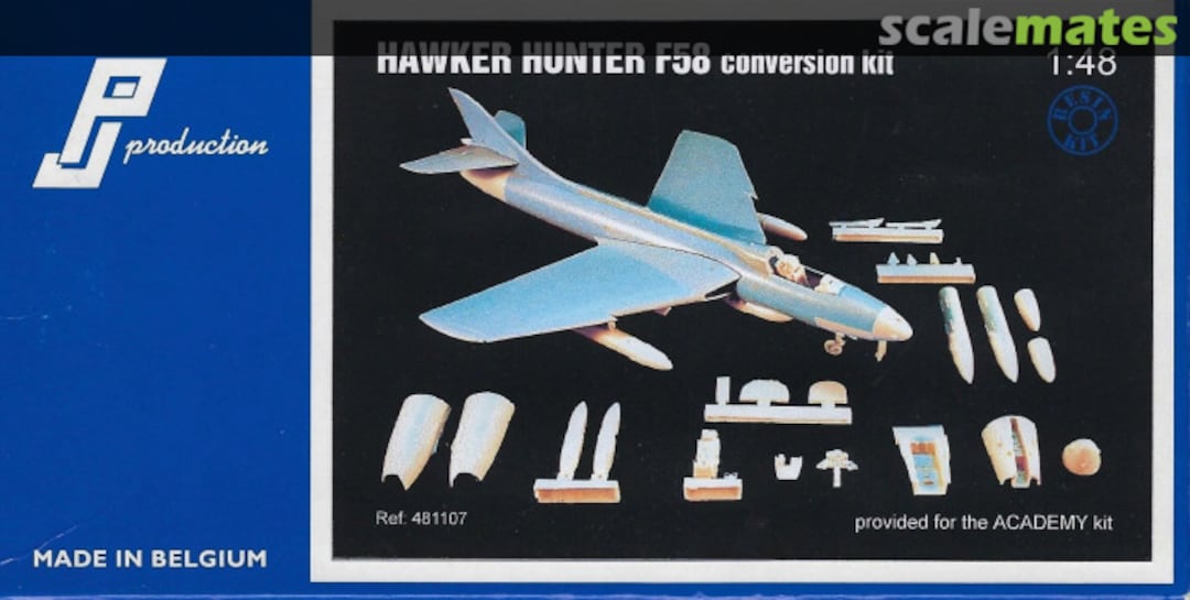 Boxart Hawker Hunter F58 conversion set 481107 PJ Production Boxart Hawker Hunter F58 conversion set 481107 PJ Production