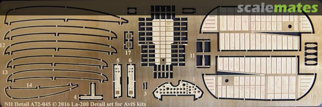 Boxart La-200 Detail set for AviS kits A72-045 NH Detail Boxart La-200 Detail set for AviS kits A72-045 NH Detail