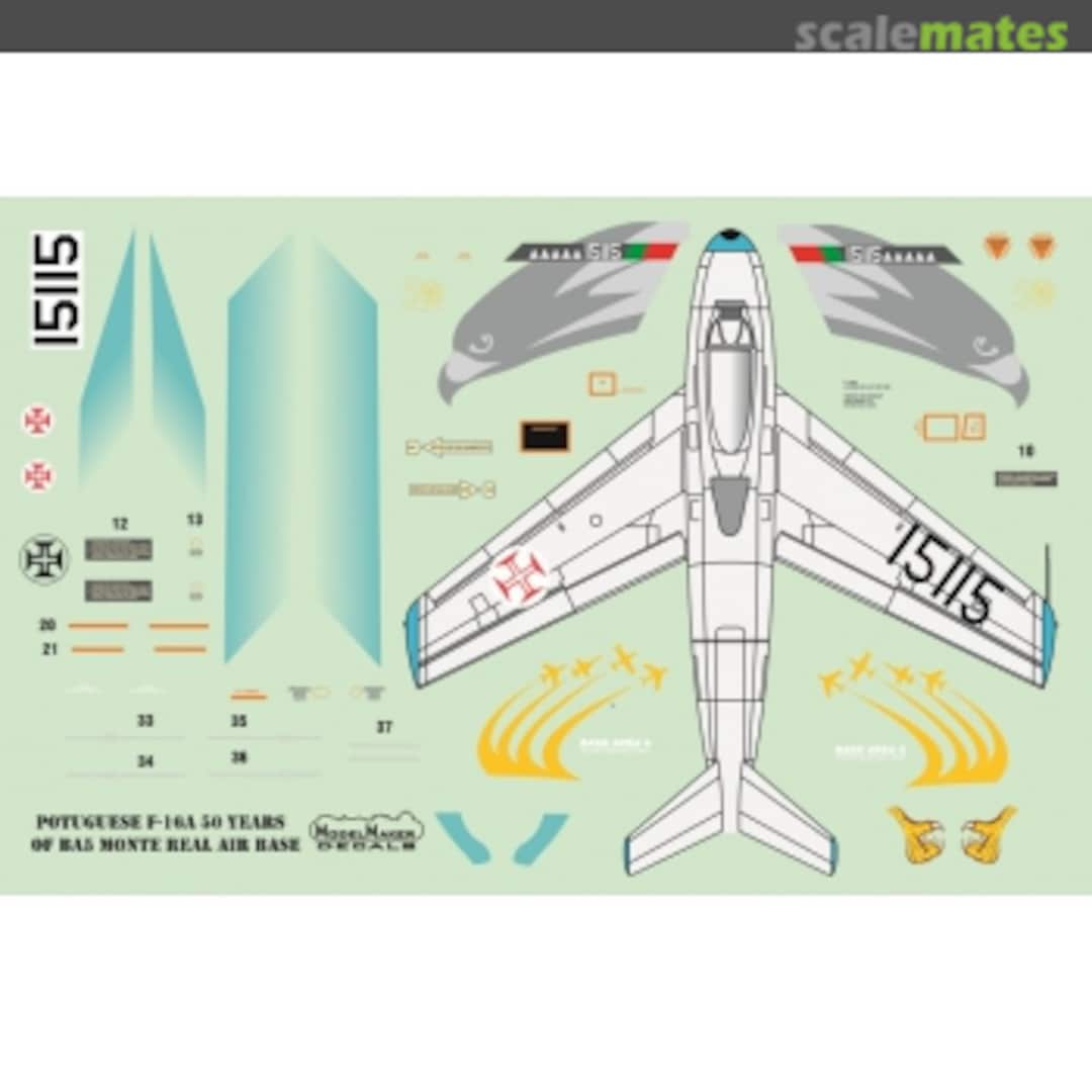 Boxart Portuguese F-16A 50 Years of BA5 Monte Real Air Base D72070 ModelMaker Boxart Portuguese F-16A 50 Years of BA5 Monte Real Air Base D72070 ModelMaker