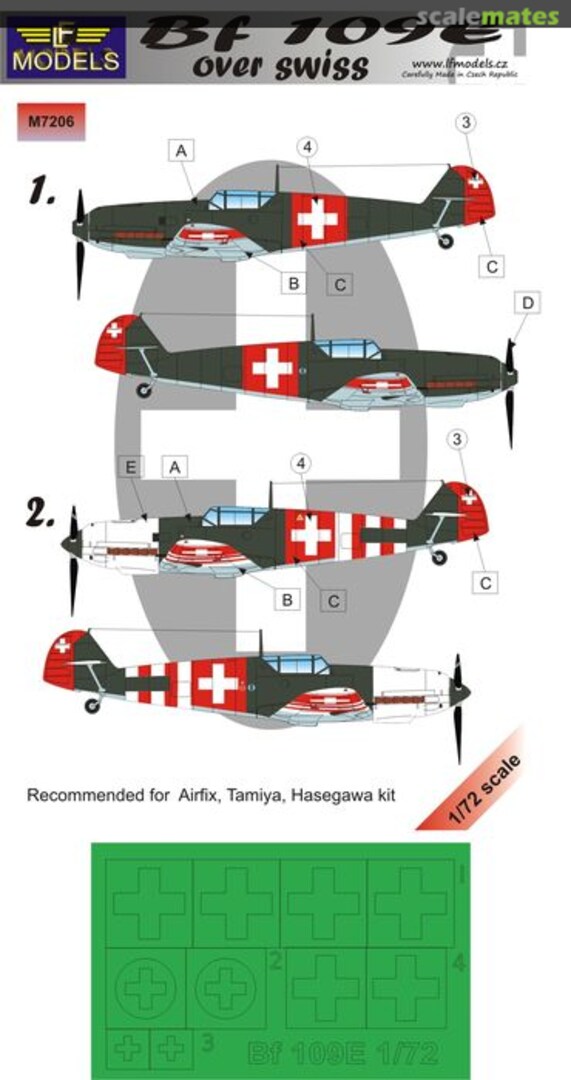 Boxart Bf 109E Over Swiss M7206 LF Models Boxart Bf 109E Over Swiss M7206 LF Models