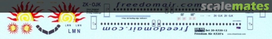 Boxart Airbus A320-232 20-A320-12 Draw Decal Boxart Airbus A320-232 20-A320-12 Draw Decal