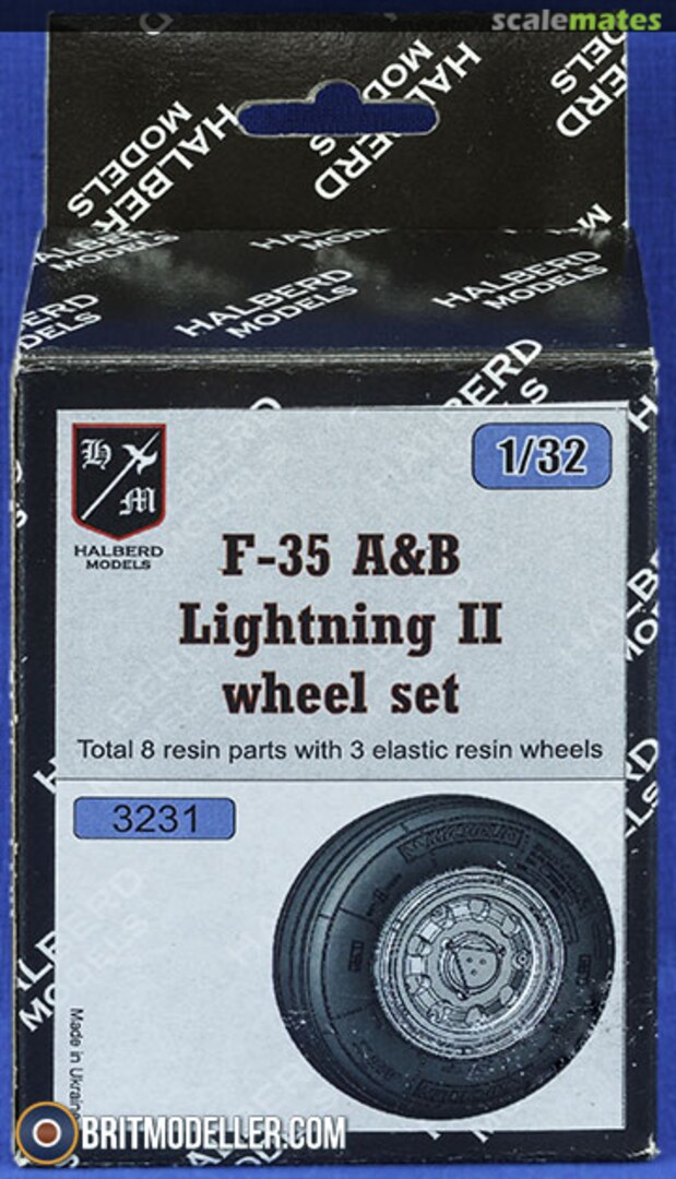 Boxart F-35 A&B Lightning II Wheel Set 3231 Halberd Models Boxart F-35 A&B Lightning II Wheel Set 3231 Halberd Models