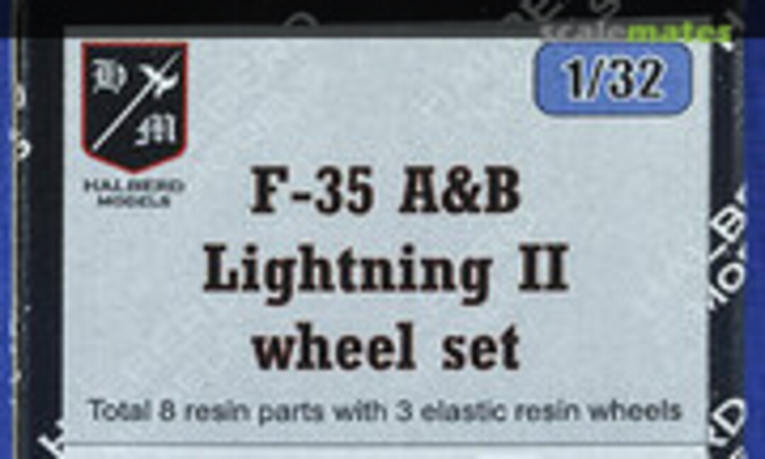 1:32 F-35 A&B Lightning II Wheel Set (Halberd Models 3231) 3231