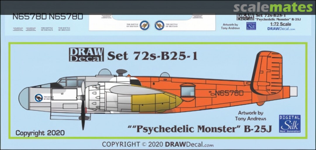 Boxart “Psychedelic Monster” 72-B25-01 Draw Decal Boxart “Psychedelic Monster” 72-B25-01 Draw Decal