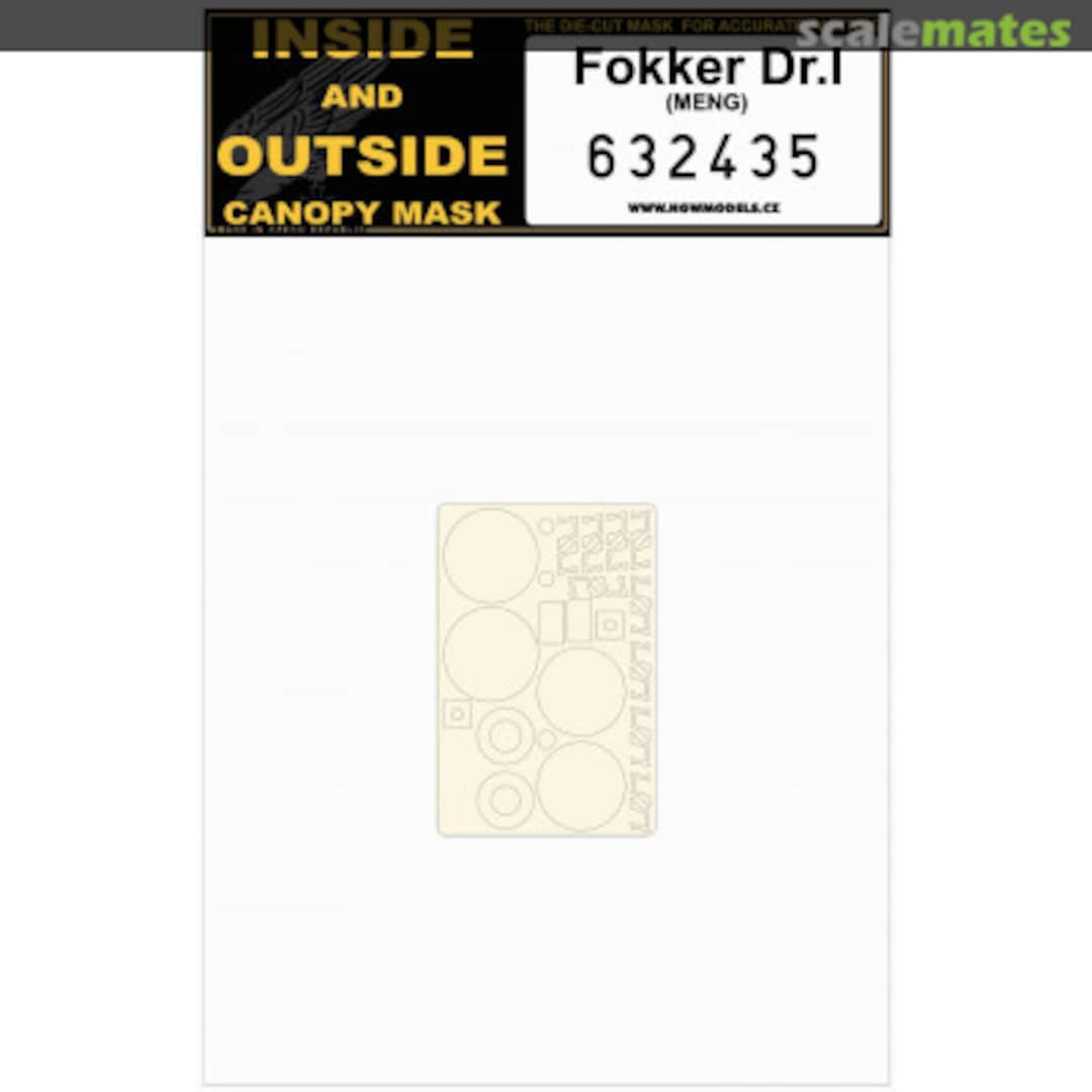 Boxart Fokker DR.1 - Masks 632435 HGW Models Boxart Fokker DR.1 - Masks 632435 HGW Models