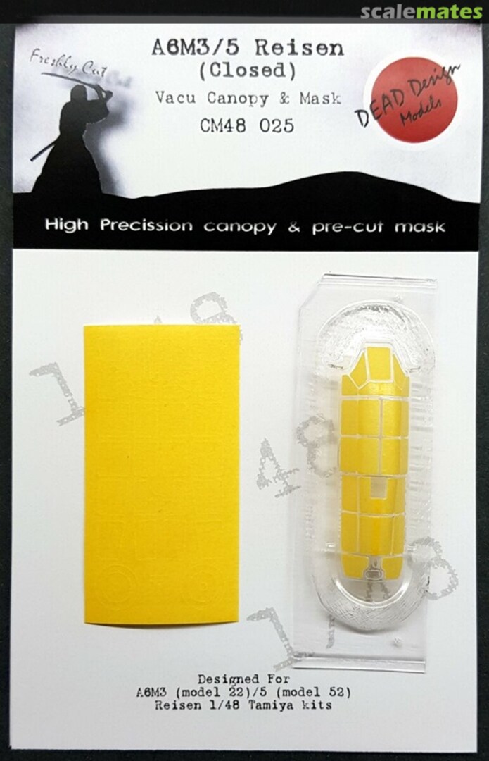 Boxart Mitsubishi A6M3 model 22 / A6M5 model 52 Vacu Canopy & Mask (Closed) CM48025 DEAD Design Models Boxart Mitsubishi A6M3 model 22 / A6M5 model 52 Vacu Canopy & Mask (Closed) CM48025 DEAD Design Models