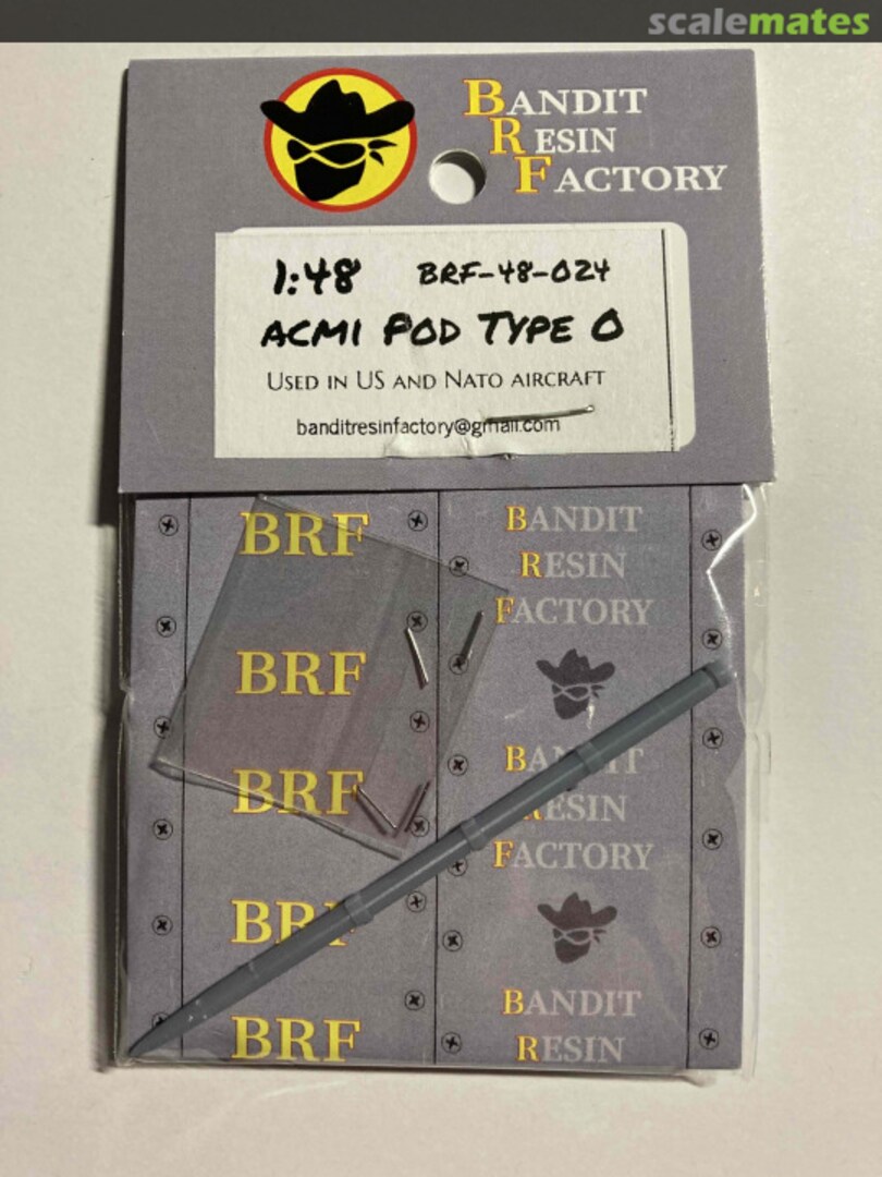 Boxart ACMI Pod Type O BRF-48-024 Bandit Resin Factory Boxart ACMI Pod Type O BRF-48-024 Bandit Resin Factory