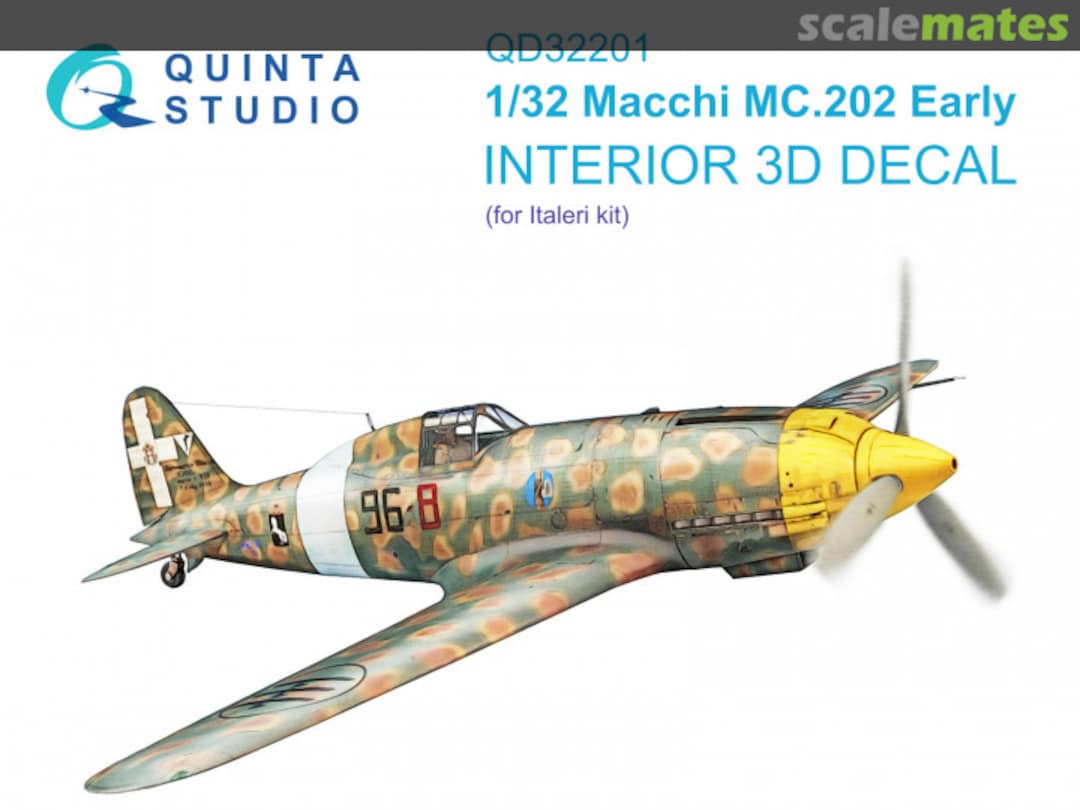 Boxart Macchi MC.202 Early interior 3D decals QD32201 Quinta Studio Boxart Macchi MC.202 Early interior 3D decals QD32201 Quinta Studio